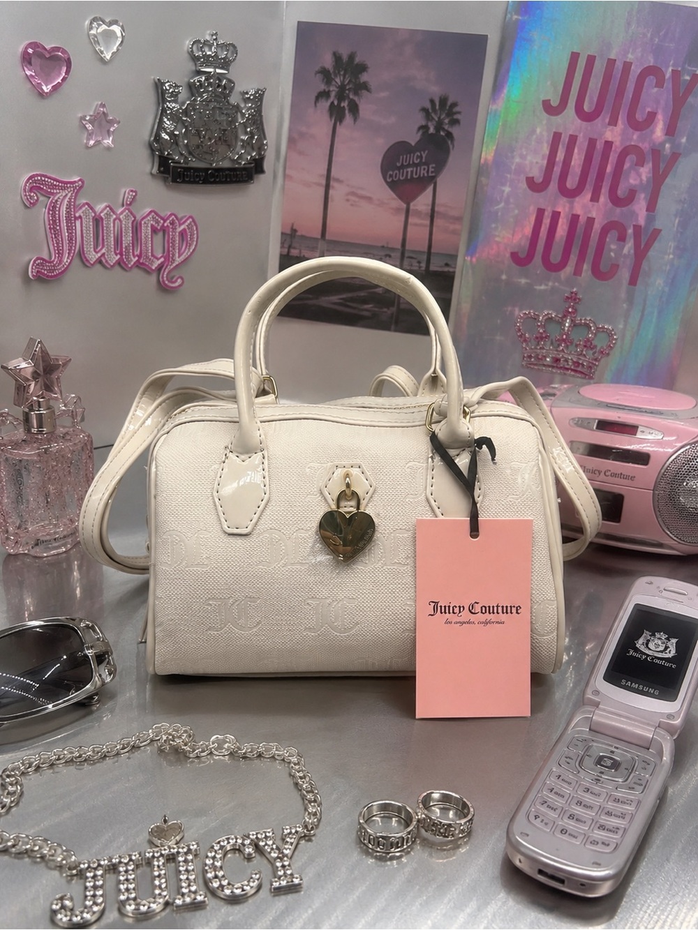Juicy couture mini speedy crossbody purse